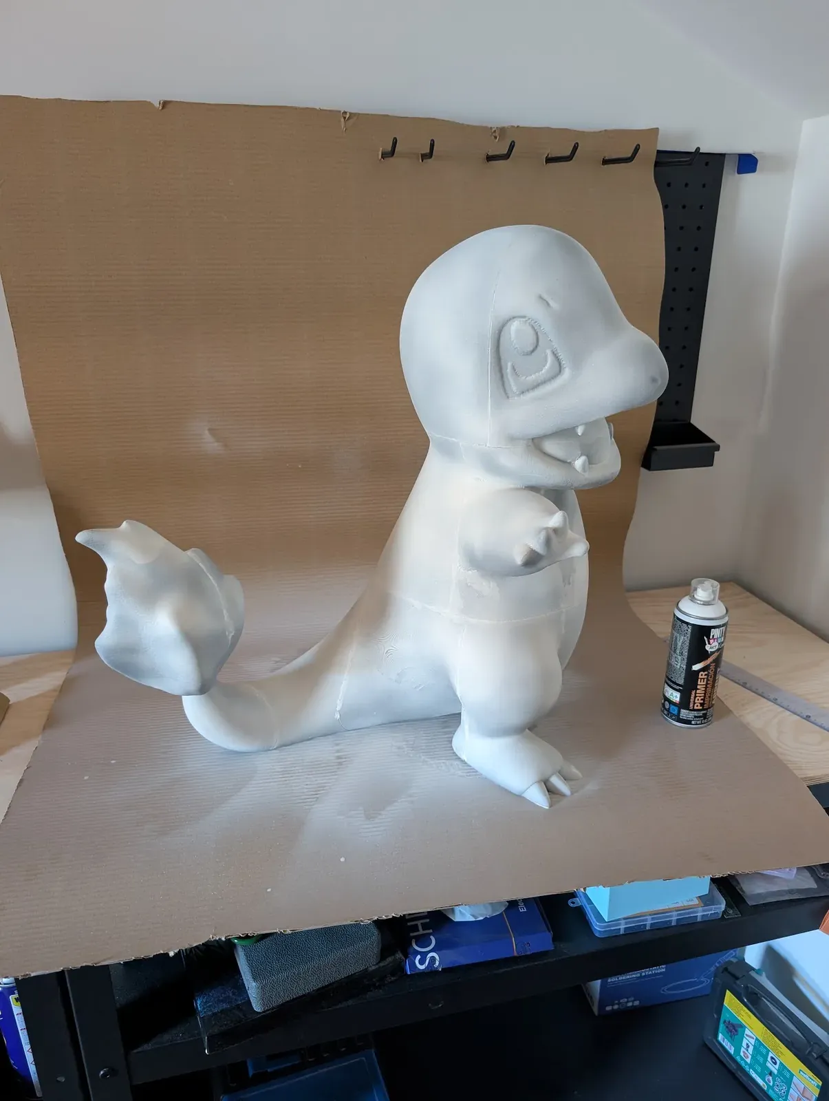 Charmander printed, glued and primed