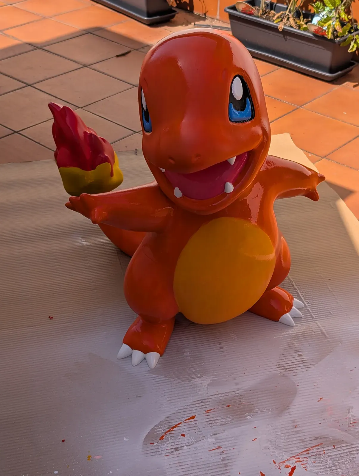 Charmander painted and varnished